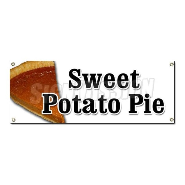SWEET POTATO PIE BANNER SIGN pie sweet southern bakery baker